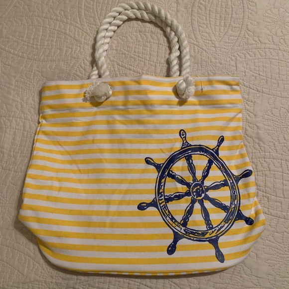 Punctuate Handbags - Punctuate Nautical Beach Bag Tote